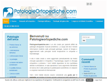Tablet Screenshot of patologieortopediche.com